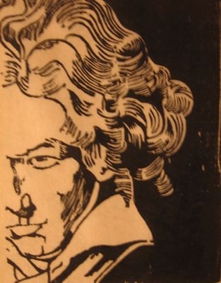 Beethoven Woodcut