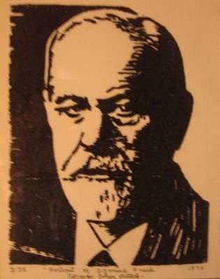 Freud Woodcut