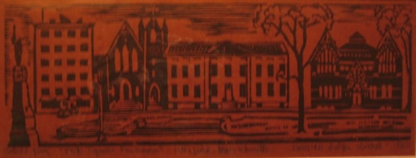 Cityscape Woodcut 1