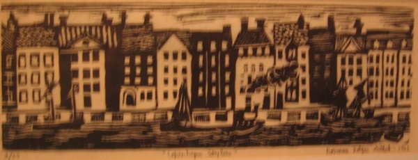 Cityscape Woodcut 2